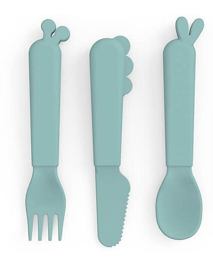 Set di posate per bambini in silicone