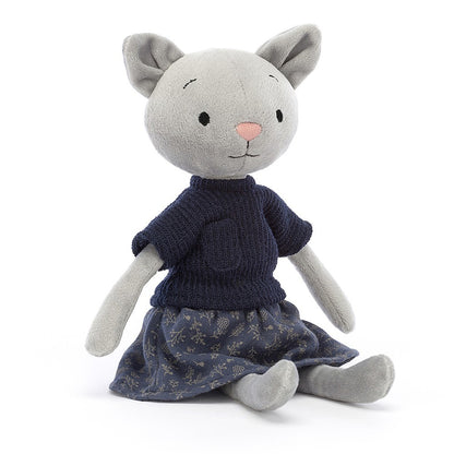 Peluche morbido Gattina Coquette