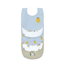 Set bavaglini impermeabili 5 pezzi - happy fruits