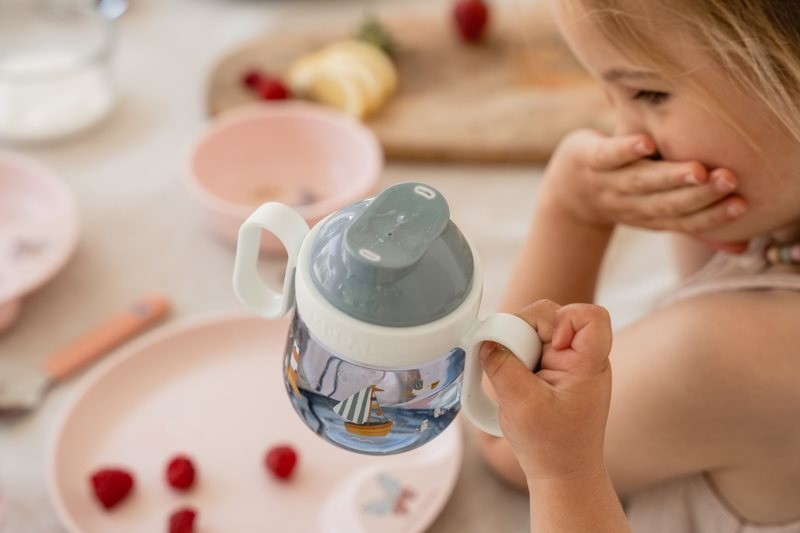 Tazza a due manici AntiGoccia 200 ml - Dai 6 mesi!