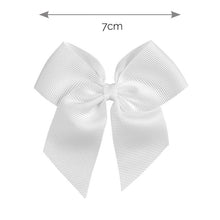 Fermaglio per Capelli a Becco d'Oca con Fiocco in Gros-Grain