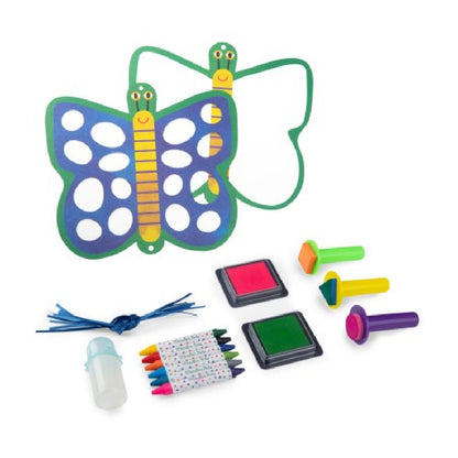 Set Creativo 3-in-1 con Adesivi, Timbri e Colori