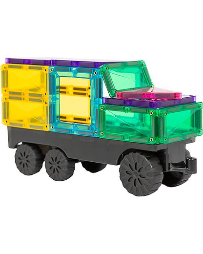 Set Costruzioni Magnetiche 'Transport Pack' 50 Pezzi Connetix Tiles (Linea Bright)