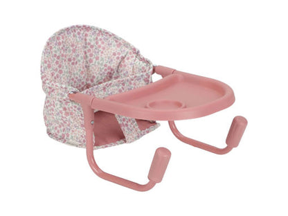 Sedia da Tavolo per Bambole 'Little Dutch' con Vassoio (Fantasia Floreale Rosa)