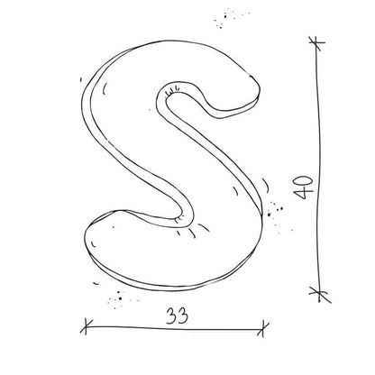 Lettera in velluto S