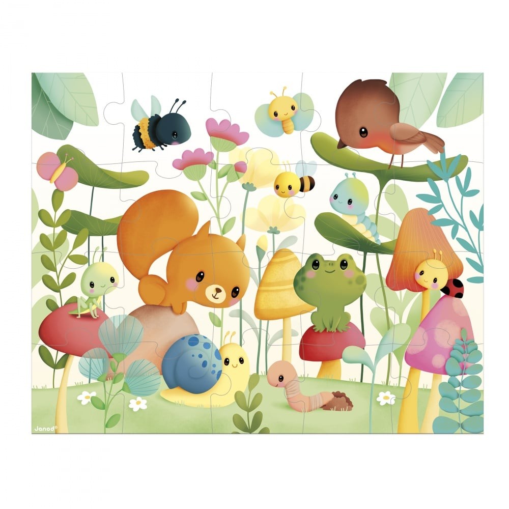 Puzzle gli amici del giardino - 20 pezzi - dai 2 anni