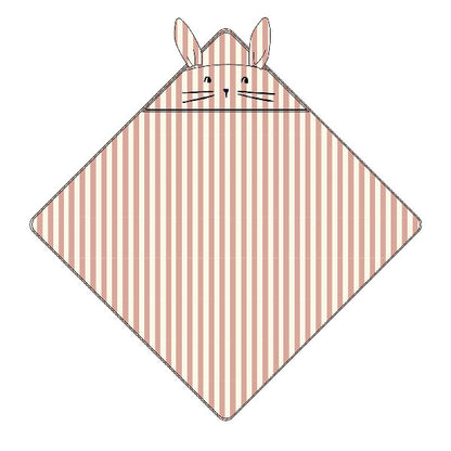 Accappatoio a triangolo baby Albert - con cappuccio - 100% Cotone biologico