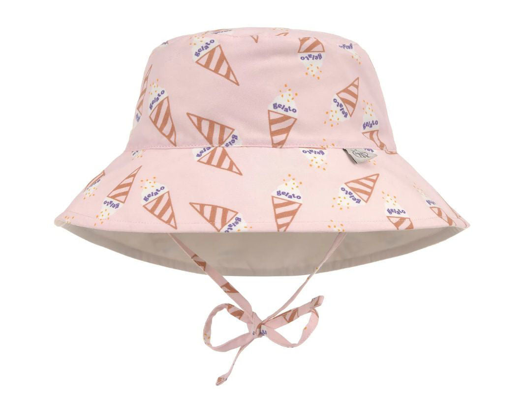 Cappellino estivo Reversibile con Laccetti (Protezione UV 80) - Pale Pink