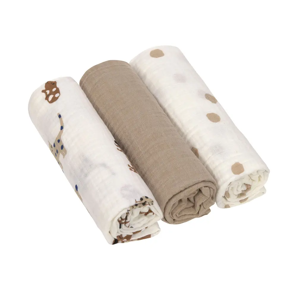 Mussola 100% Cotone organico - 85x85 cm