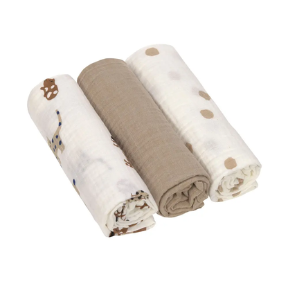 Mussola 100% Cotone organico - 85x85 cm
