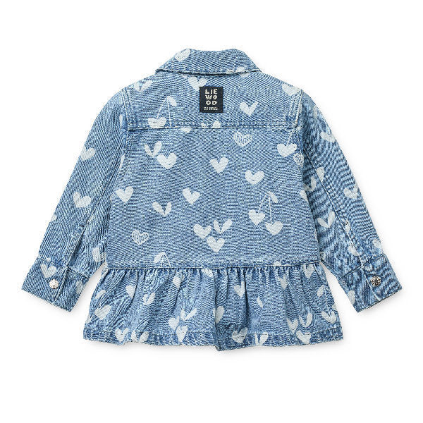 Kenza overshirt in denim - 100% morbido cotone