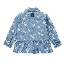 Kenza overshirt in denim - 100% morbido cotone