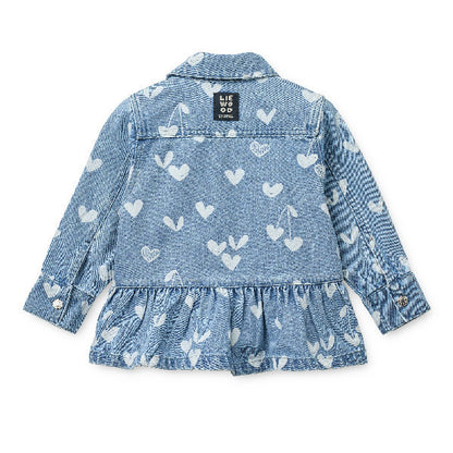 Kenza overshirt in denim - 100% morbido cotone