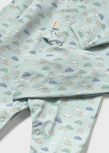 Pagliaccetto lungo neonato con cappello