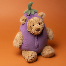 Peluche morbido bartolomeo melanzana