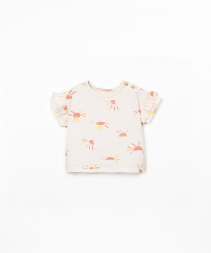 T-SHIRT DI MAGLIA CON STAMPA ANTI-UV