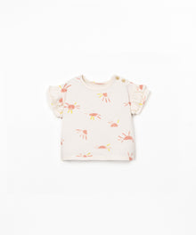 T-SHIRT DI MAGLIA CON STAMPA ANTI-UV