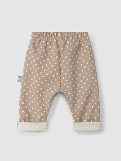 Pantaloni pull-up stampati - Cotone Bio spazzolato