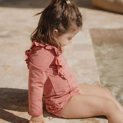 Costume da Bagno Bimba 'Dreamy Pink Sparkle' (Tessuto Scintillante)