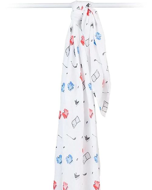 Copertina swaddle 120x120cm - Mussola di cotone e viscosa di bambù