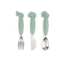 Set 3 posate anti-scivolo - acciaio inossidabile