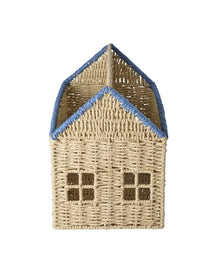 Casetta in rafia- Contenitore per libri - 21x30x35cm