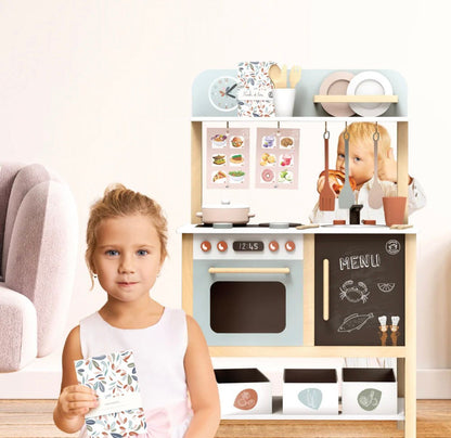 Cucina in legno Party con 20 accessori - Dai 3 anni