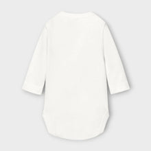 Body Neonato Incrociato a Maniche Lunghe in 100% Fibra di Bambù