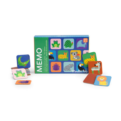 Gioco del Memory degli Animali in Cartone Les Toupitis