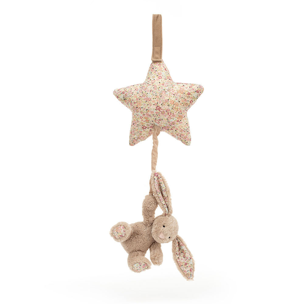 Carillon peluche coniglio beige
