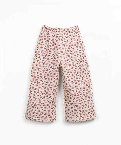 Pantaloni in cotone con stampa - 90% Cotone rigenerato