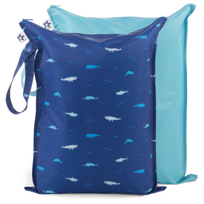 Set da 2 wet bags - materiale riciclato - impermeabili, ecologiche e multiuso