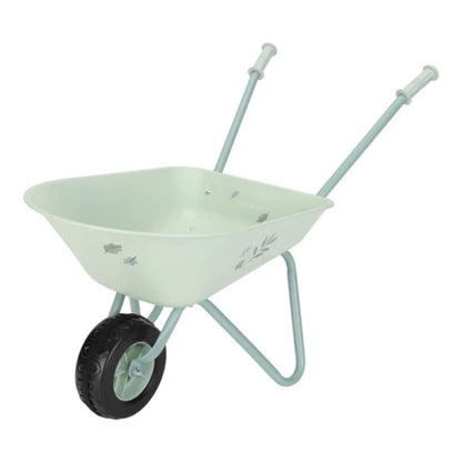 Carriola da giardino - realizzata in metallo con manici e ruote in plastica