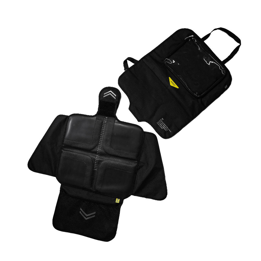Proteggi Sedile Auto 3 in 1 -'Crash Tested' - Antiscivolo con tasca per tablet