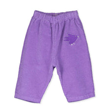BABY WIDE CORDUROY PANTS FLOWING BIRD EMBROIDERY