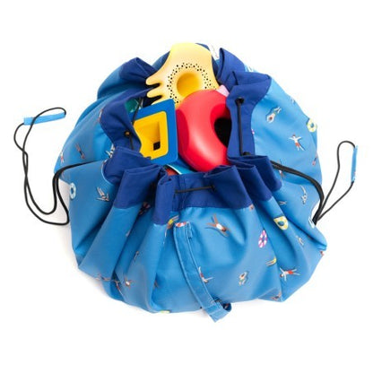 Sacco Portagiochi e Tappeto Gioco da Esterno 2 in 1