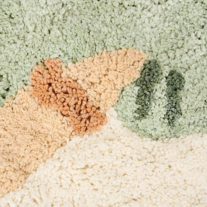 Tappeto lavabile in cotone biologico Coccodrillo - 120x117cm