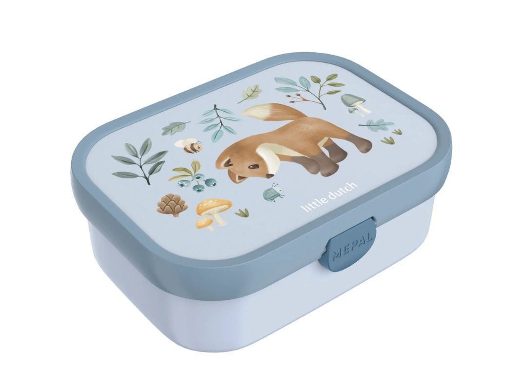 Lunch Box con divisori - Porta pranzo con forchetta