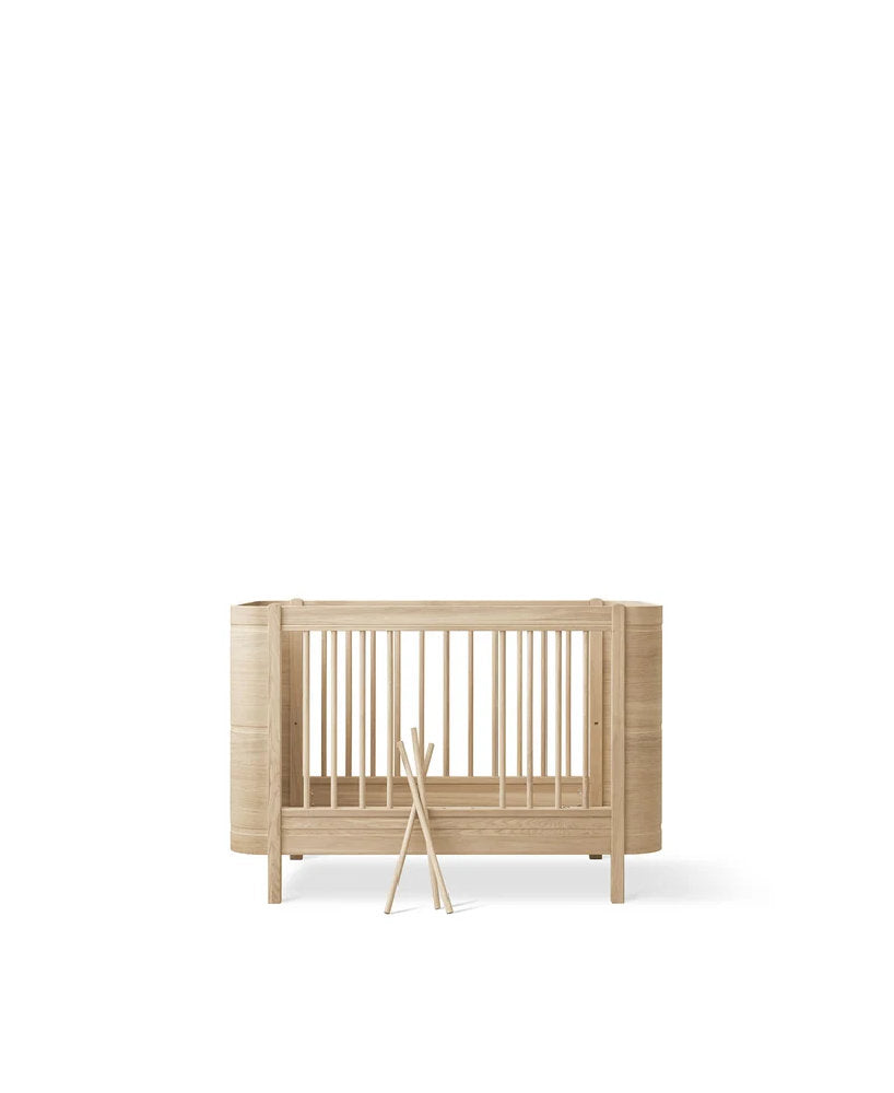 Lettino evolutivo Mini+ con Junior Kit (0-9 anni) - In legno di betulla