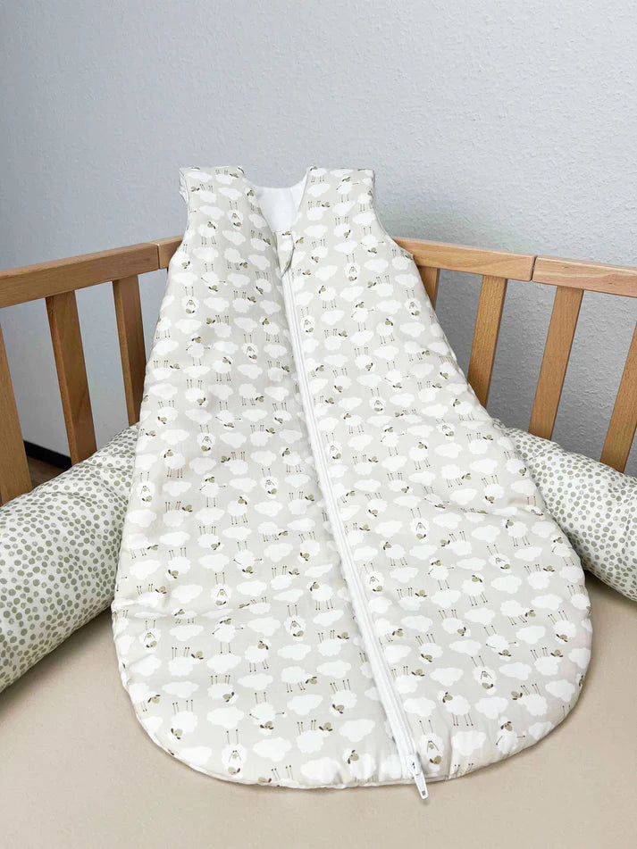 Sacco Nanna tog 2.5 Sheep - 100% Cotone e zip frontale
