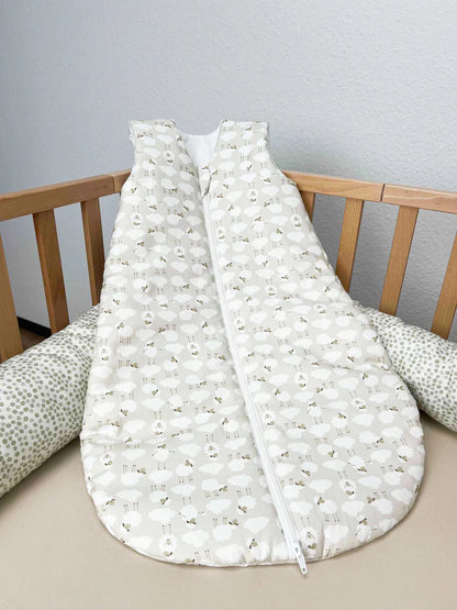 Sacco Nanna tog 2.5 Sheep - 100% Cotone e zip frontale