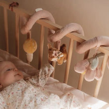 Spirale attività morbida in tessuto - Agganciala al lettino, ovetto o passeggino!