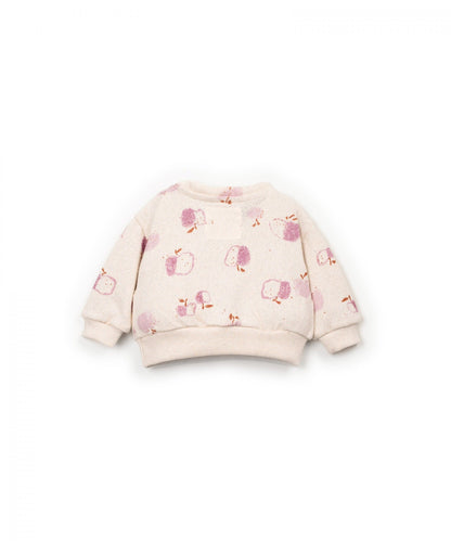 FELPA IN MAGLIA STAMPATA