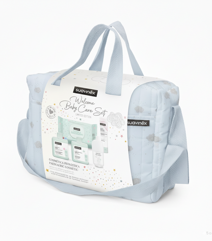 Borsa cosmetica con set cura neonato - con 5 prodotti inclusi