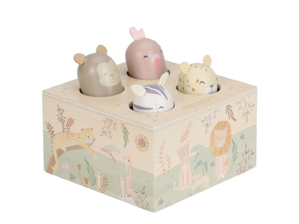 Gioco Pop-Up in Legno FSC 'Safari Friends' Little Dutch - Dai 12 mesi