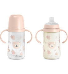 Biberon con Manici Fosforescenti Suavinex Wild&Free - Dai 4 mesi