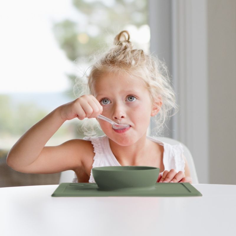Ciotola con tovaglietta integrata in silicone - Happy Bowl