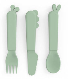 Set di posate per bambini in silicone