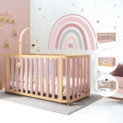Lettino evolutivo Crea DUE PLUS - Lettino-Letto montessoriano-Scrivania