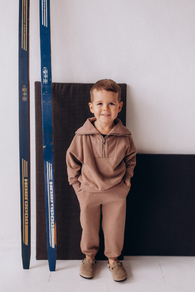 Pantaloni in Felpa di Cotone Biologico con Tasche 'Everyday Play'